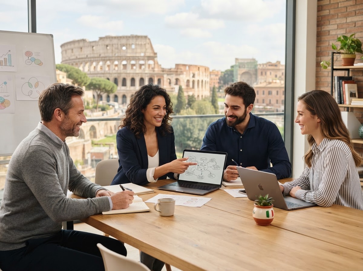 Colosseoai - il team al lavoro sull'analisi dei dati